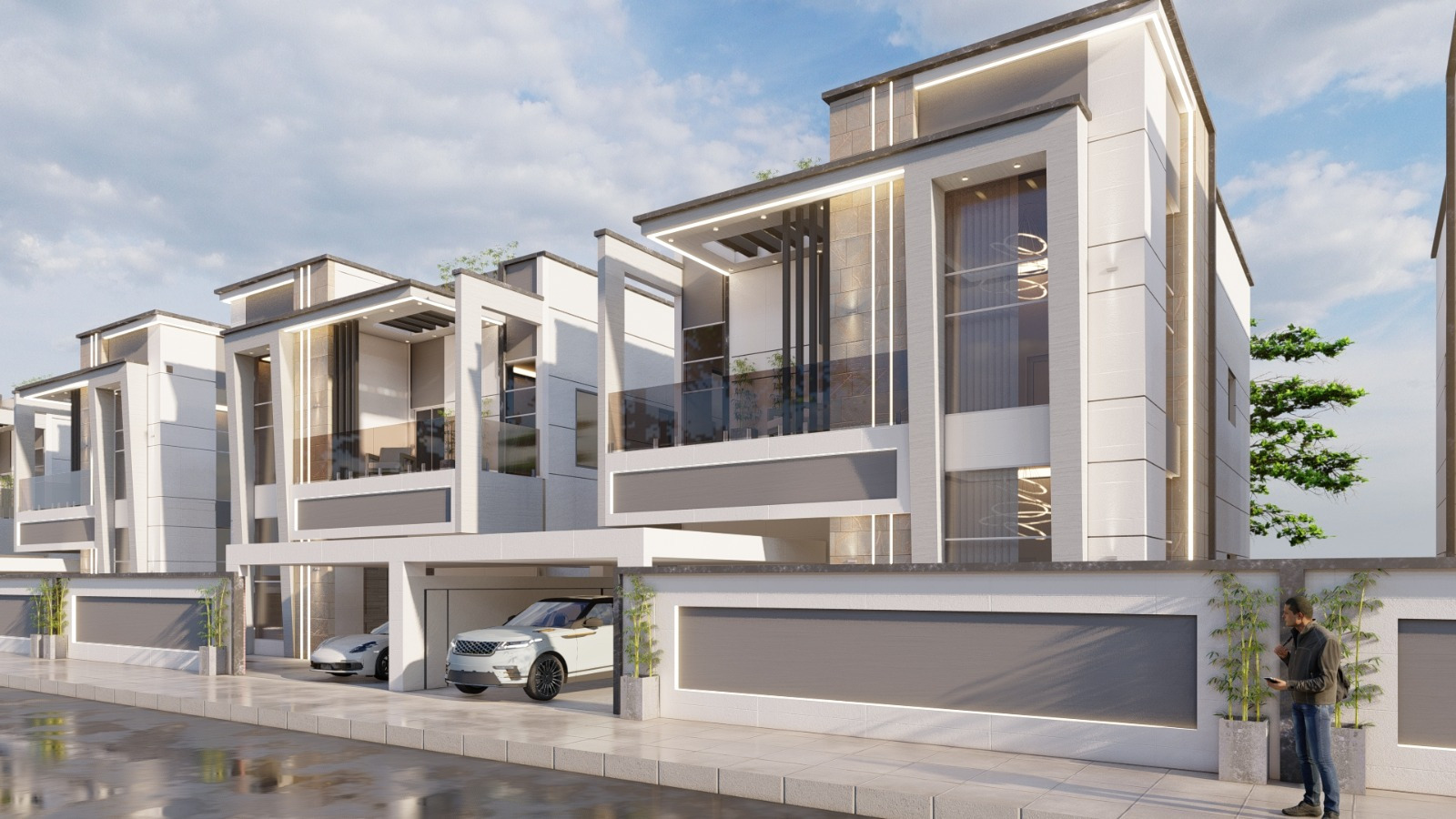 Villa Community - Front Elevation
